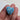 Hand painted light blue wooden 1" heart pendant with white and gold design in the style of wedgwood porcelain