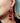 acrylic vampire lips blood droplet dangling earrings handmade