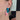 pink and blue acrylic mirror plastic squiggle handmade geometric stud post earrings